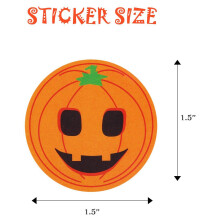 500PCS 3.8 cm Halloween Children's Toy Thank You Decoration Sticker Label, Used for Gift Wrapping Paper, Envelopes