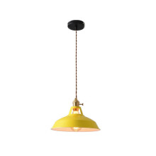 Candelabro Estilo Retrô Cozinha Restaurante Abajur Pendurado Lâmpada Decorativa Sem Lâmpada, Amarelo