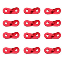 12 StüCk Aluminium Legierung Seil Spanner Zelt Spanner 2 Loch Seil Spanner für Zelt Wandern und Camping