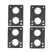 2 Pares Junta de Borracha para Skate 12 Mm Almofadas de ElevaçãO de Skate Longboard Almofadas de Choque de Skate