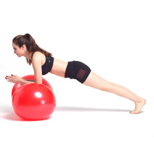 Pilates Yogabal Thuistrainingsapparatuur Sport Yoga Balans Fitnessbal Workout Massagebal met Pomp Paars L