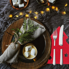 8St Vilten Bestekhouders Kerstboom Tafelversiering En Opslag