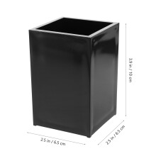 1Multifunctionele Zwarte Acryl Brush En Make-Up Organizer Voor Vanity