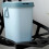 Kitchen and Bathroom Push-Type Thick Solid and Durable Trash Can with Handle Gray 4