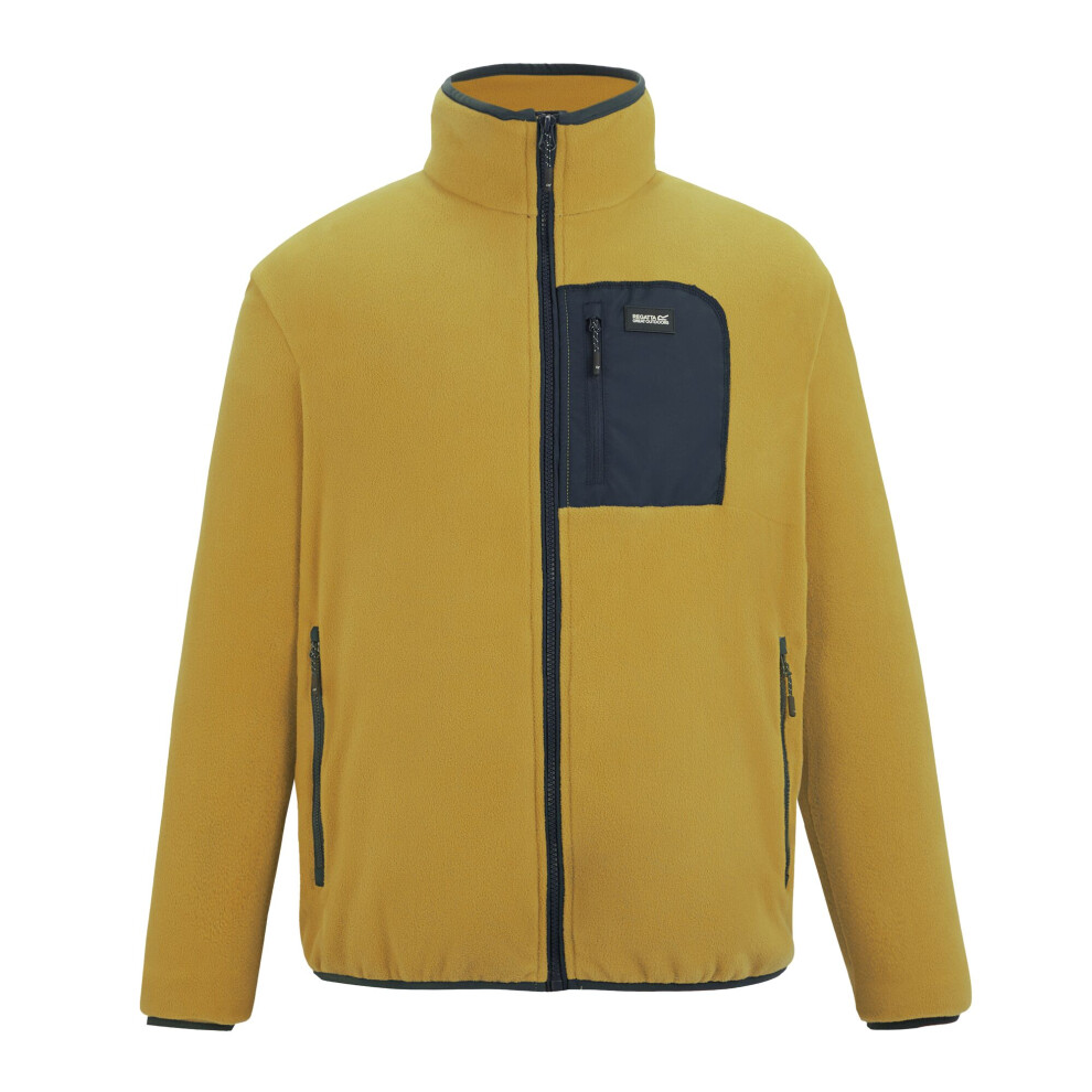 Regatta (M, Wood Brown/Navy) Mens Frankie Full Zip Fleece Jacket