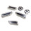 Adjustment  Button Cover Car Interior Aluminum Alloy Decor Trim Protector for  Model 3 2