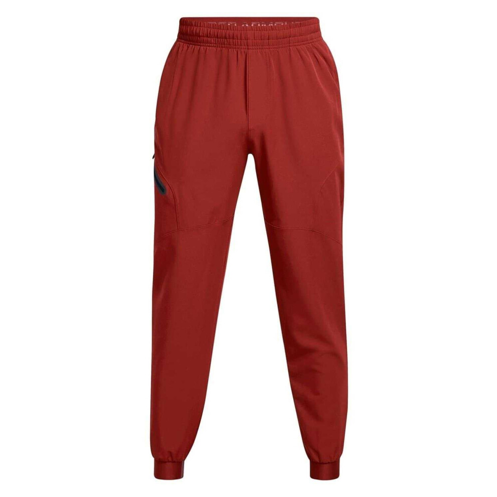 Under Armour (M R, Orange) Mens Unstoppable Woven Joggers