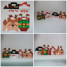 12St Kerstcadeauverpakkingen Van Papier Voor Feest & Snacks