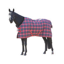 (5' 3", Red) Tempest Plus 200 Standard-Neck Tartan Horse Stable Rug