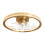 Jove LED Dimmable Ceiling Fan Light - Warm Brass 1
