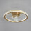 Jove LED Dimmable Ceiling Fan Light - Warm Brass 8