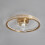 Jove LED Dimmable Ceiling Fan Light - Warm Brass 9