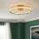 Jove LED Dimmable Ceiling Fan Light - Warm Brass 2