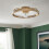 Jove LED Dimmable Ceiling Fan Light - Warm Brass 5