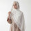 Stylish Muslims Headscarf Delicate Floral Patterns-Gray 9