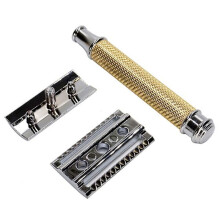 New Safety Mens Folding Shaving Double Classic Safety Shaver Men'S Gold