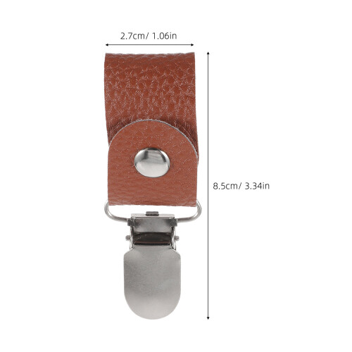 2St Leren Hoedhouder Clips, Compacte Accessoires Voor Handtassen 1