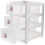 1Lade Organizer Bureau Wit Kunststof Opbergdoos Multi-Laags 1