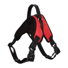 1Medium Rood Mesh Hondenharnas Met Stevige Kliksluiting En Comfort