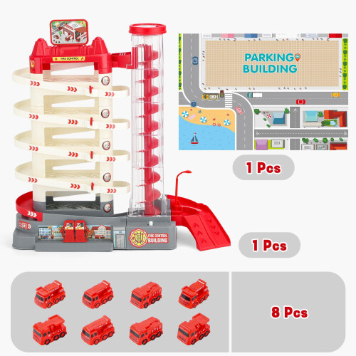 deAO Toys Fire Control Garage Toy Set 1
