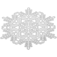 Pochoirs de découpe en métal acier au carbone pour la création de cartes - Usage polyvalent - Flocon de neige de Noël