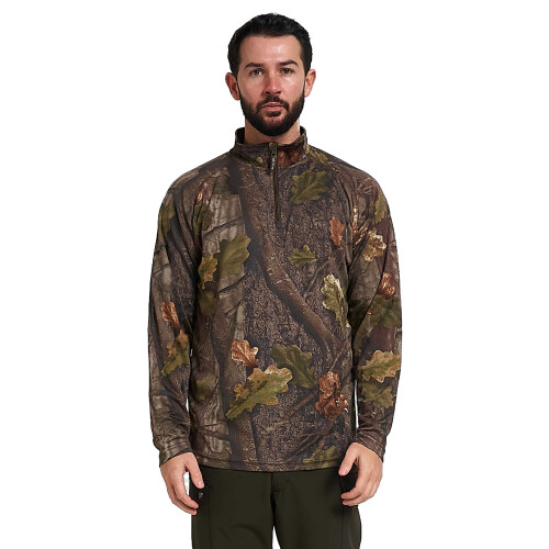 JACK PYKE Jack Pyke Quick Wick Armour Long Sleeve Top English Oak Evolution Large