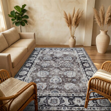 (160 cm x 230 cm (5.2ft x 7.5ft)- Large Area Rug/Carpet., HARMONY- CASHMERE RUG) Large Traditional Rugs Living Room Carpet Door Mat