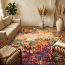(160 cm x 230 cm (5.2ft x 7.5ft)- Large Area Rug/Carpet., VIBRANT- CASHMERE RUG) Large Traditional Rugs Living Room Carpet Door Mat
