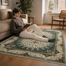 (120 cm x 170 cm (4ft x 5ft 8")- Small Area Rug/Carpet., WILLOW- CASHMERE RUG) Large Traditional Rugs Living Room Carpet Door Mat
