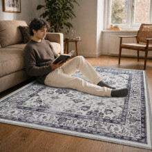 (120 cm x 170 cm (4ft x 5ft 8")- Small Area Rug/Carpet., SERENE- CASHMERE RUG) Large Traditional Rugs Living Room Carpet Door Mat