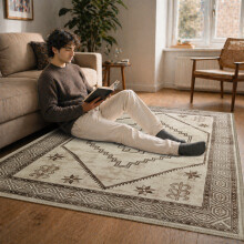 (120 cm x 170 cm (4ft x 5ft 8")- Small Area Rug/Carpet., RADIANT- CASHMERE RUG) Large Traditional Rugs Living Room Carpet Door Mat