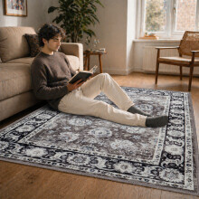 (120 cm x 170 cm (4ft x 5ft 8")- Small Area Rug/Carpet., HARMONY- CASHMERE RUG) Large Traditional Rugs Living Room Carpet Door Mat