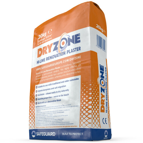 Dryzone Hi-Lime Renovation Plaster 20kg - 5 Pack 1