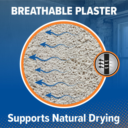 Dryzone Hi-Lime Renovation Plaster 20kg - 5 Pack 2