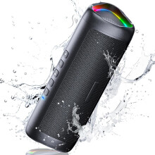 UOHHBOE 30W Bluetooth Speaker, Bluetooth 5.4 Speakers Wireless Bluetooth with RGB Lights, Louder Volume & Enhanced Bass, IP7 Waterproof