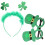 1 set st. patricks day bril en haarband, feestdecoraties 1
