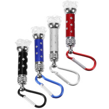 4St Kleine LED Zaklamp Met Karabijnhaak Voor Outdoor En Sleutelhanger