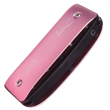 Stijlvolle Roze Mondharmonica Perfect Muzikaal Cadeau