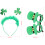 1 set st. patricks day bril en haarband, feestdecoraties 2