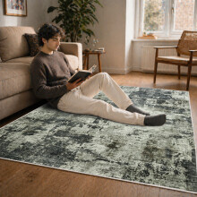 (120 cm x 170 cm (4ft x 5ft 8")- Small Area Rug/Carpet., FROST/CLOUD GREY- CASHMERE RUG) Large Traditional Rugs Living Room Carpet Door Mat