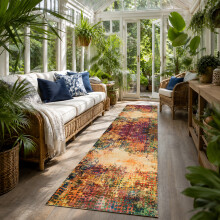 (60 cm x 220 cm (2ft x 7ft 7")- Runner Rug Carpet)., VIBRANT- CASHMERE RUG) Large Traditional Rugs Living Room Carpet Door Mat