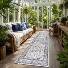 (60 cm x 220 cm (2ft x 7ft 7")- Runner Rug Carpet)., SERENE- CASHMERE RUG) Large Traditional Rugs Living Room Carpet Door Mat
