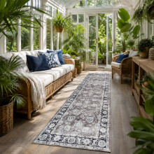 (60 cm x 220 cm (2ft x 7ft 7")- Runner Rug Carpet)., HARMONY- CASHMERE RUG) Large Traditional Rugs Living Room Carpet Door Mat