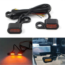 Compatibel met Harley Touring 2009-2017 en Softail motorfiets LED-knipperlichten 2015-2021-2 Mini-stuurknipperlichten