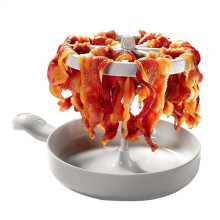 Magnetronbaconmaker met vetafvoer, antiaanbak grillplaat en siliconenborstel voor snel koken