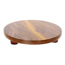Wooden Chapati Rolling Board (Chakla) | Round Roti Rolling Board with Non-Slip Legs | Ideal for Chapati, Paratha, Puri & Pizza Dough 26cm