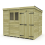 10 x 8 Pent Shed Tanalised (Double Door, With Windows) 2
