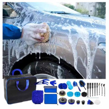 Car Cleaning Tools Kit 29pc Car Cleaning Detailing Tool Kit Automotive Car Wash Brush Kit for Interior Exterior Wheels