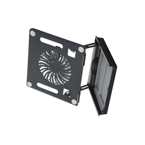 Small Computer Stand Having Low Noise Fan And Magnetic-Black