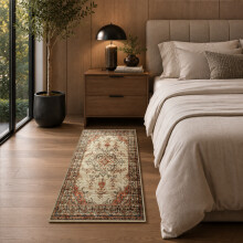 (60 cm x 110 cm (2ft x 3ft 7")- Large Rug/Mat., TIMELESS- CASHMERE RUG) Large Traditional Rugs Living Room Carpet Door Mat